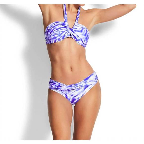 NEW SEAFOLLY beach break twist band hipster in dazzling blue - Picture 4 of 4